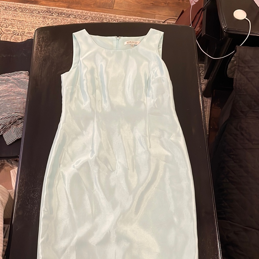 Women’s formal dress sea glass color size 6 brand new with tags